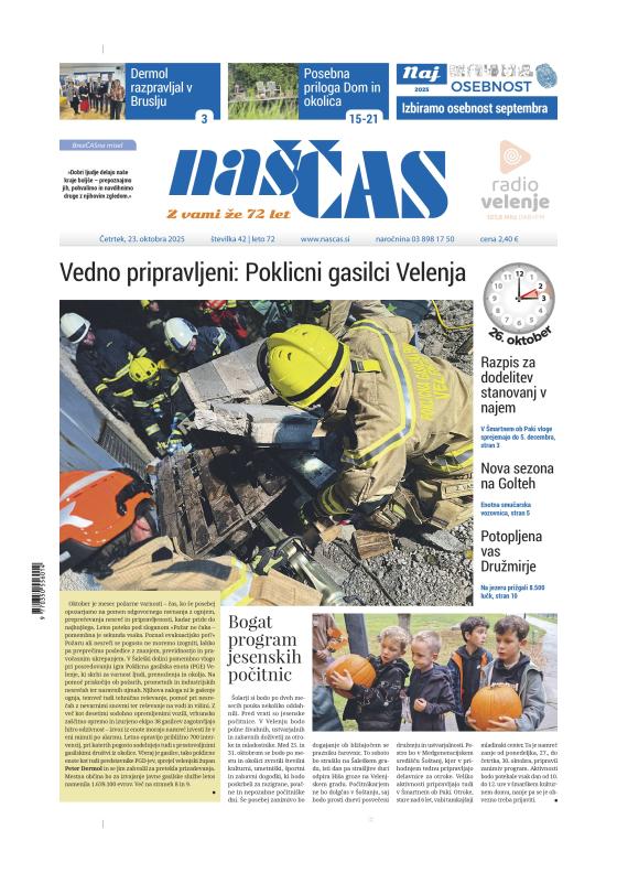 Naslovnica (cover) Naš čas