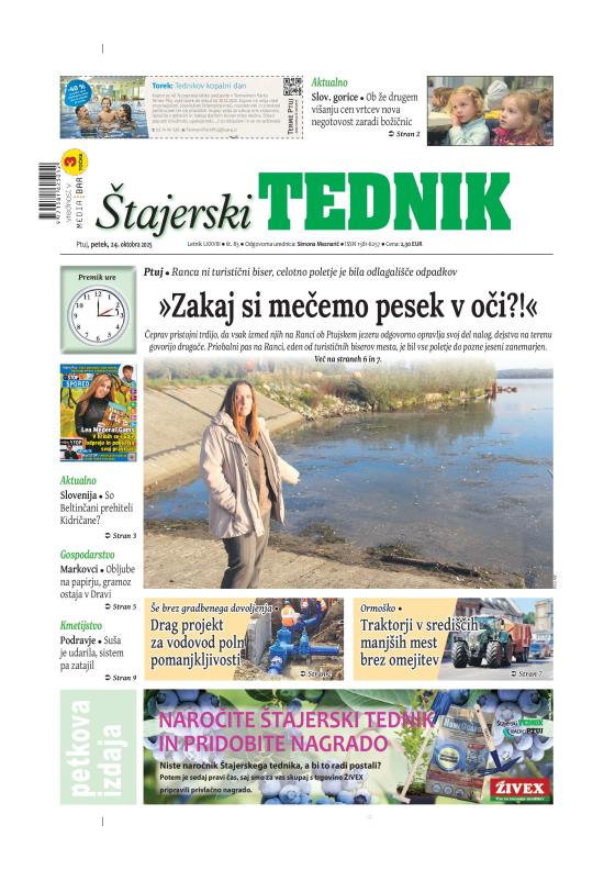 Naslovnica (cover) Štajerski tednik